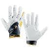 Grip Boost Stealth Solid Color Football Gloves Pro Elite — White/Gold