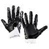 Grip Boost Stealth Solid Color Football Gloves Pro Elite — Black/White