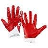 Grip Boost Stealth Solid Color Football Gloves Pro Elite — Red/White