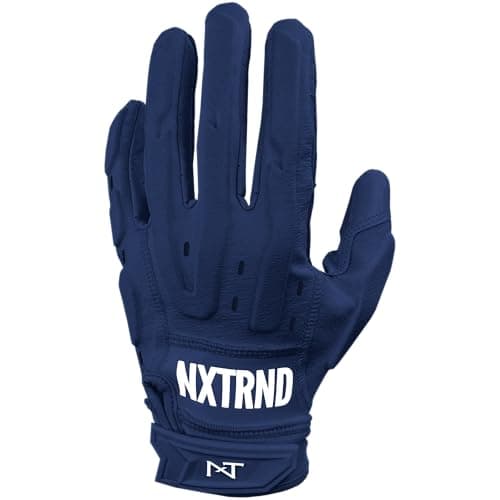 Nxtrnd G3 Pro Padded Football Gloves — Navy Blue/Pro