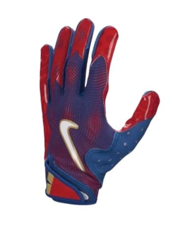 Nike Vapor Jet 8.0 Football Gloves - Ultimate Grip and Support — GYM BLUE | RED | WHITE