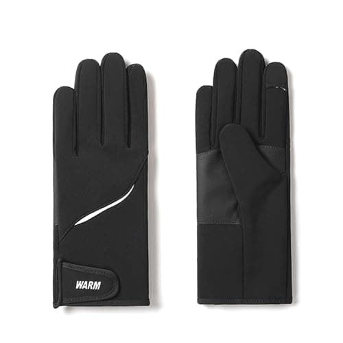 RIGWARL Touchscreen Winter Cycling Gloves for Men and Women Warm Windproof Thermal — black