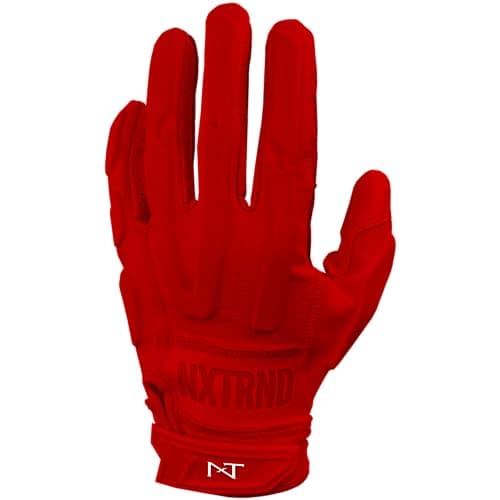 Nxtrnd G3 Pro Padded Football Gloves — Red