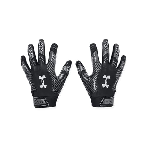 Under Armour Boys F9 Nitro Football Gloves — (001) Black / Castlerock / Metallic Silver