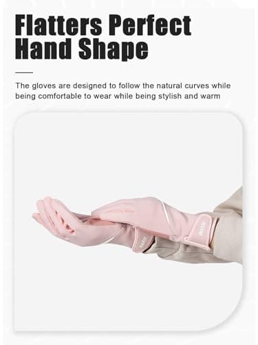 RIGWARL Touchscreen Winter Cycling Gloves for Men and Women Warm Windproof Thermal