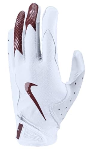 Nike Vapor Jet 8.0 Football Gloves - Ultimate Grip and Support — WHITE | WHITE | MAROON