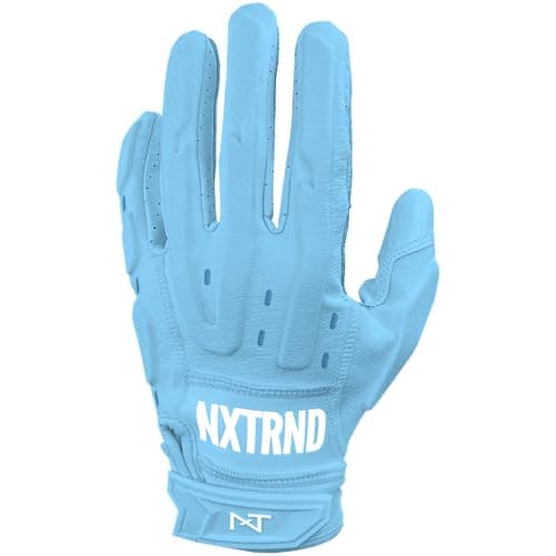 Nxtrnd G3 Pro Padded Football Gloves — Columbia Blue/Pro