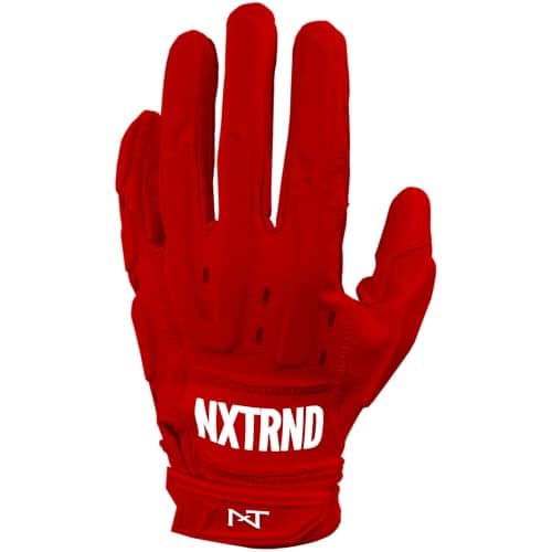 Nxtrnd G3 Pro Padded Football Gloves — Red/Pro