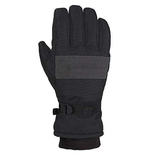 Men's Carhartt Waterproof Insulated Glove — Black/Grey