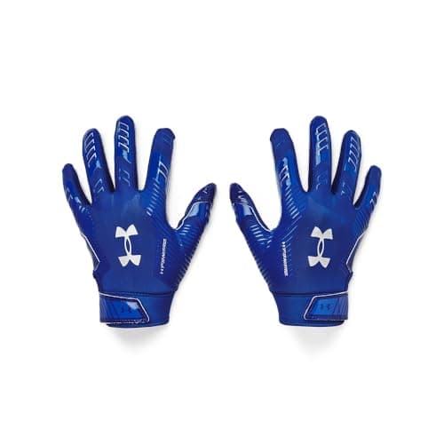 Under Armour Boys F9 Nitro Football Gloves — (400) Royal / Capri / Metallic Silver