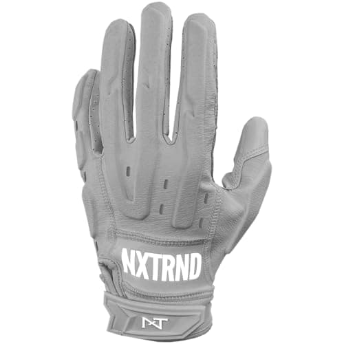 Nxtrnd G3 Pro Padded Football Gloves — Grey/Pro