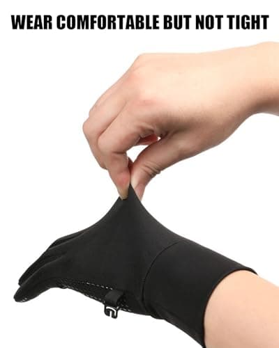 RIGWARL Touchscreen Compatible Long Sleeve Ski Gloves for Winter Sports