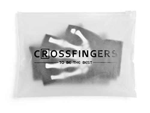 CROSSFINGERS Skeleton Gloves Touchscreen Warm for Halloween Cosplay & Daily Wear (2 Pairs)