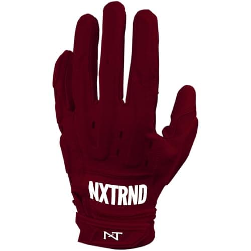 Nxtrnd G3 Pro Padded Football Gloves — Maroon/Pro