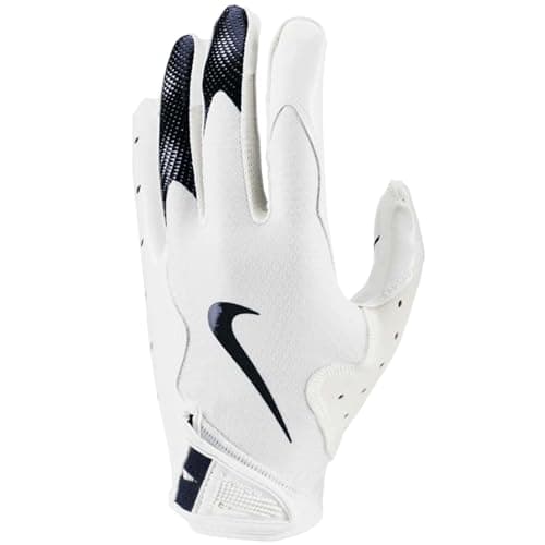 Nike Vapor Jet 8.0 Football Gloves - Ultimate Grip and Support — WHITE | WHITE | NAVY