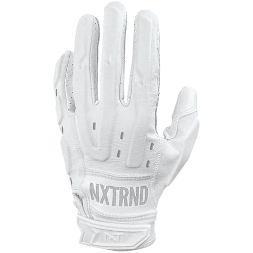 Nxtrnd G3 Pro Padded Football Gloves — White/Pro