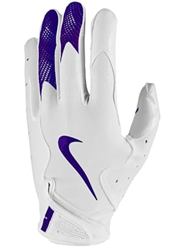 Nike Vapor Jet 8.0 Football Gloves - Ultimate Grip and Support — WHITE | WHITE | PURPLE