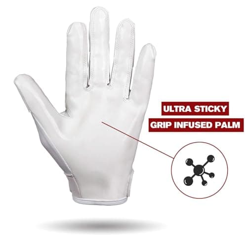 Men's Football Gloves: T1 PRO Adult Size (Pair)