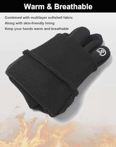 SUJAYU Touch Screen Winter Gloves for Men & Women - Running, Cycling, Driving, Waterproof