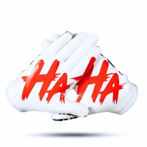 Jester Football Gloves - Tacky Grip for Adults & Youth