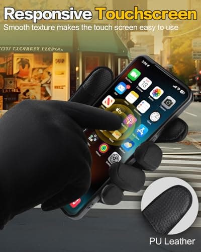 Winter Touchscreen Gloves for Women Running in Cold Weather - FEWTUR