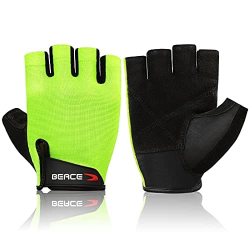 BEACE Anti-Slip Weight Lifting Gloves for Men & Women Fitness Training — Yellow