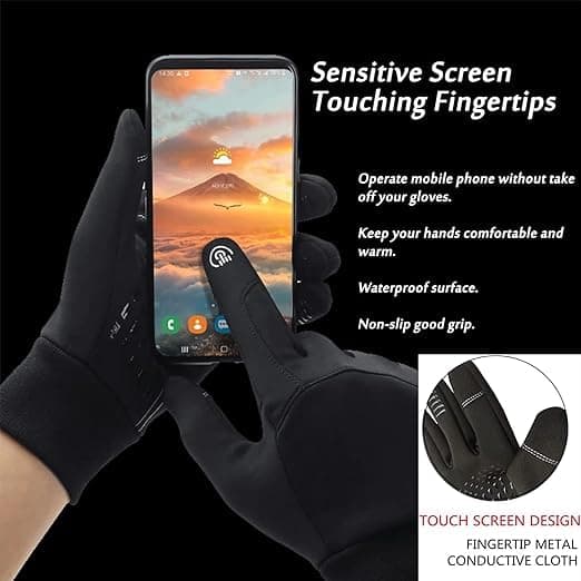 TOWGOU Warm Winter Waterproof Touch Screen Gloves