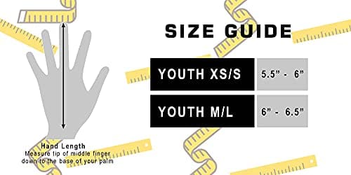 Spider Youth Football Gloves - Tacky Grip Tight Fit Receiver Gloves - Pro Elite Stickiness