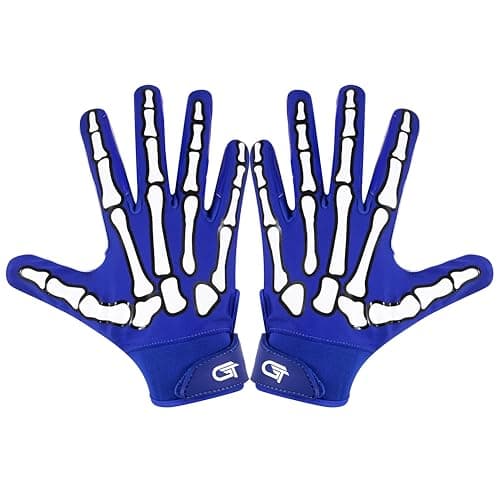 Glorious Traders Football Gloves - Ultimate Performance with Super Grip — Blue