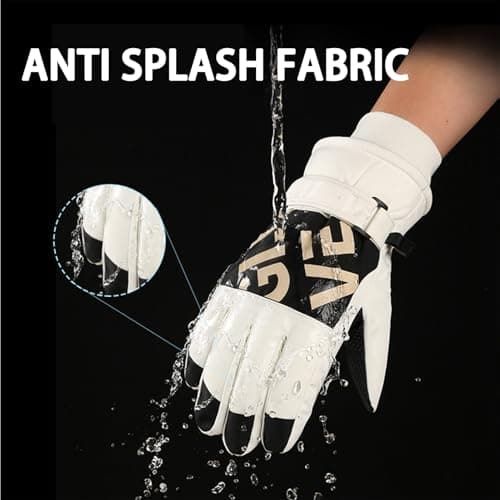 RIGWARL Unisex Waterproof Touchscreen Ski Gloves with Thermal Insulation