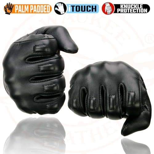 Milwaukee Men's Black i-Touch Gel Palm Motorcycle Gloves