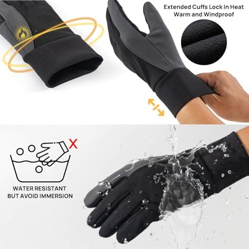FanVince Winter Gloves for Men & Women - Touch Screen Compatible Cold Weather Warmth