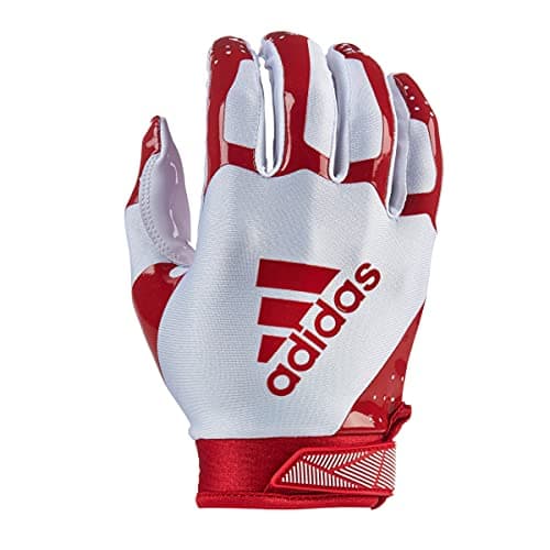 Adidas ADIFAST 3.0 Adult Football Glove — White/Red