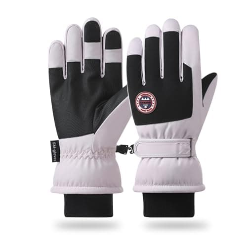 RIGWARL Waterproof Ski Gloves for Men and Women - Anti-Slip, Touchscreen Compatible — Purple