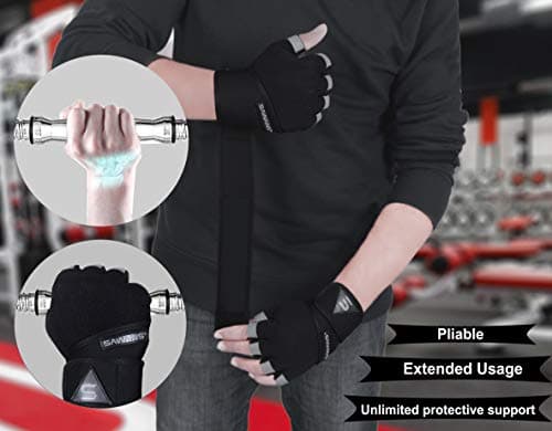 Breathable Workout Gloves for Men & Women - Gym Weight Lifting Support Padded