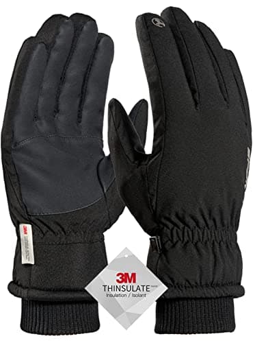TRENDOUX Men's Winter Warm 3M Thinsulate -20℉ Windproof Waterproof Ski Gloves