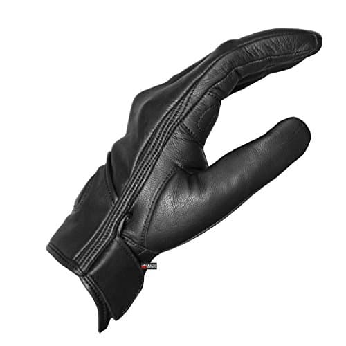 Men's Premium Leather Motorcycle Jacket & Gel Gloves for Street Cruisers