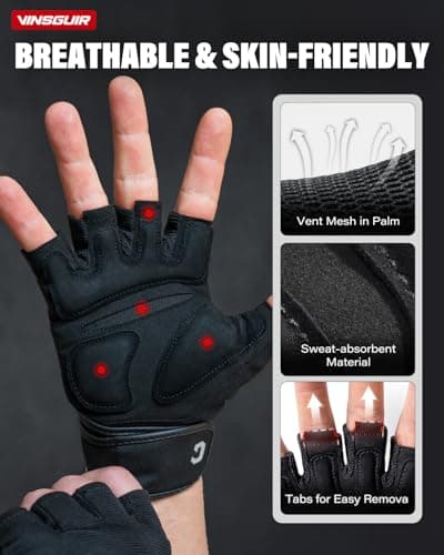 VINGS Weight Lifting Gloves for Men & Women - Wrist Support, Gym Workout Gloves for Fitness Activities