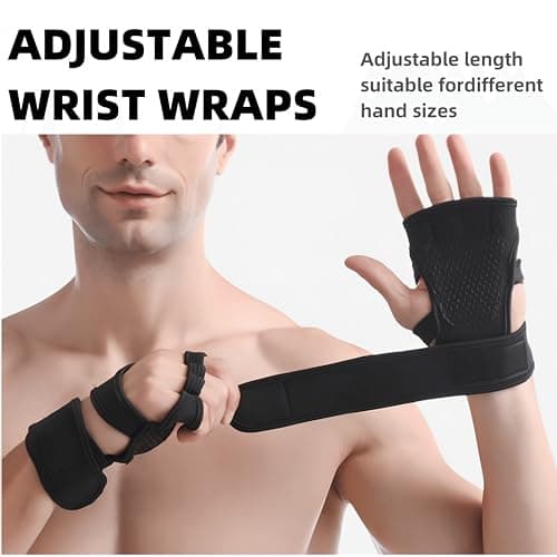 Supportive Breathable Gym Gloves for Men/Women, Wrist Support, Cross Training, Cycling, Rowing, Weight Lifting