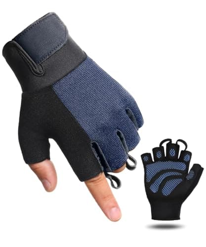Lightweight Breathable Workout Gloves for Men and Women - Perfect for Weightlifting, Cycling, Climbing — Blue