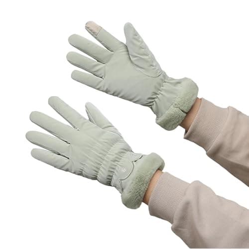 RIGWARL Anti-Slip Ski Gloves - Thermal, Waterproof Design — Green