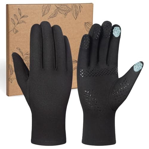Lightweight Touch Screen Gloves for Winter Skiing, Hiking, Cycling - Anti-Slip, Warm Liners