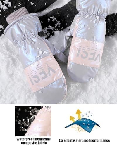RIGWARL Winter Ski Mittens Men & Women Waterproof Warm Lining Gloves