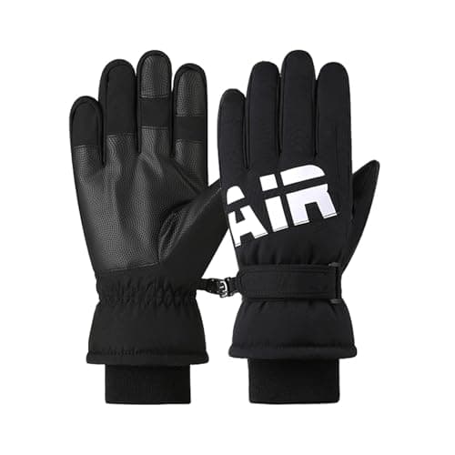 RIGWARL Winter Windproof Touch Screen Gloves for Cold Weather Ski Hiking Biking — Black