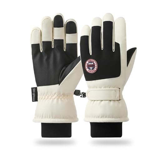 RIGWARL Touchscreen Compatible Ski Gloves for Men and Women - Waterproof Thermal Insulation