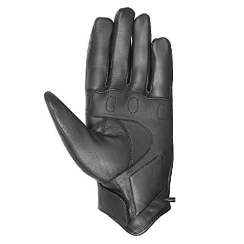 Men's Premium Leather Motorcycle Jacket & Gel Gloves for Street Cruisers