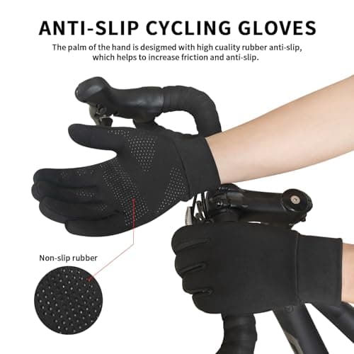 VigorGlove Warm Winter Anti-Slip Touch Screen Gloves with Thermal Fleece Lining