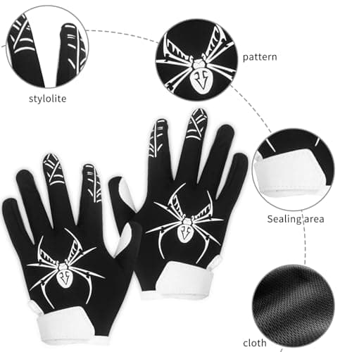 Youth Football Silicone Grip Gloves for Kids: Enhance Ball Control