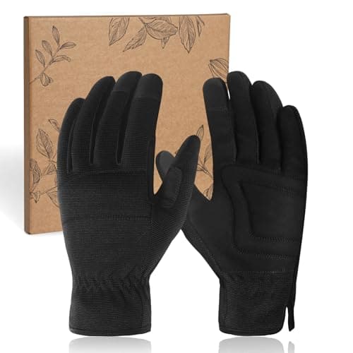 RIGWARL Tear Resistant Safety Gloves for Men and Women, Thick Padding, Wood & Warehouse Protection — Basic Black- (65% Wear-resistant)
