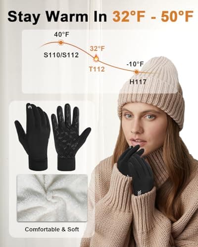 Extreme Cold Weather Waterproof Gloves for Men and Women with Touchscreen Fingers